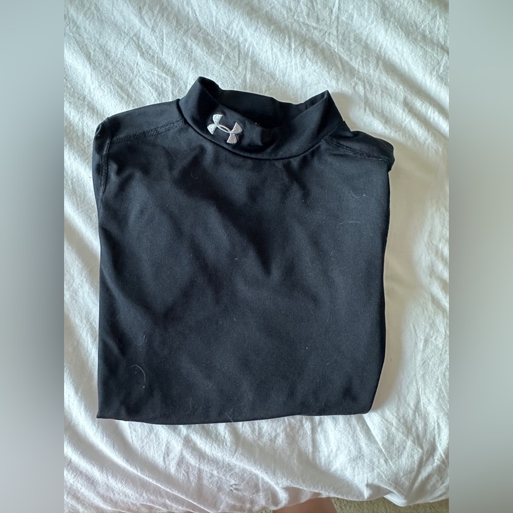 Under Armour Black Heat Gear Turtleneck Shirt